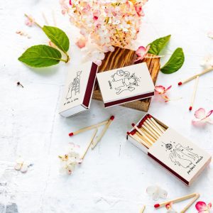Set of Wedding Matchboxes